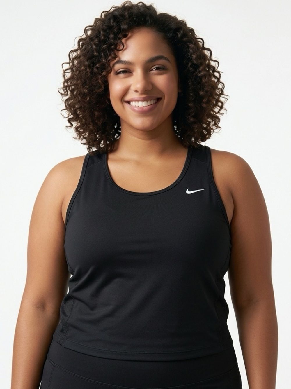 NIKE | Dri Fit Black Tank Top Mesh Details Women’s Size X-Large